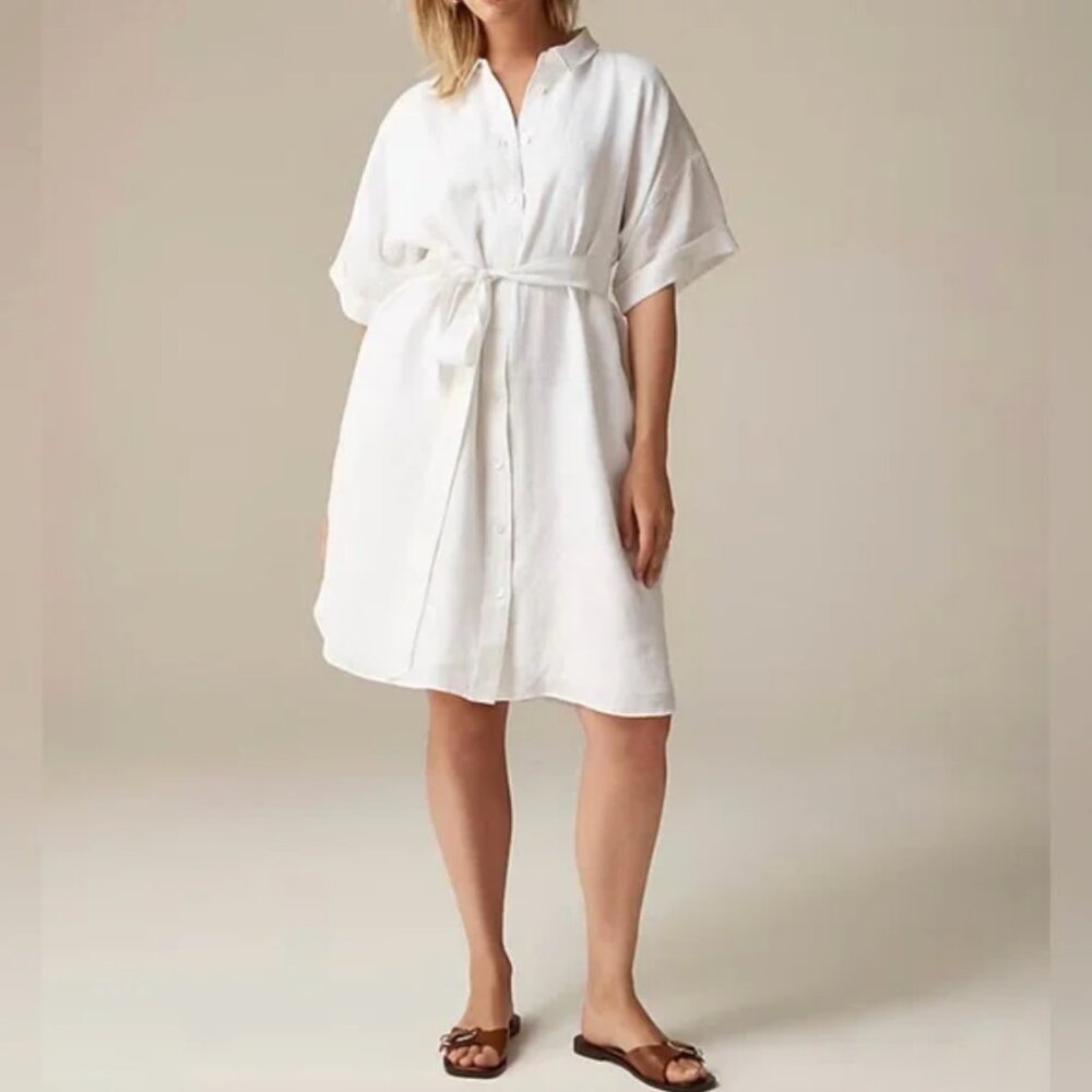 J.Crew Capitaine Linen Shirtdress